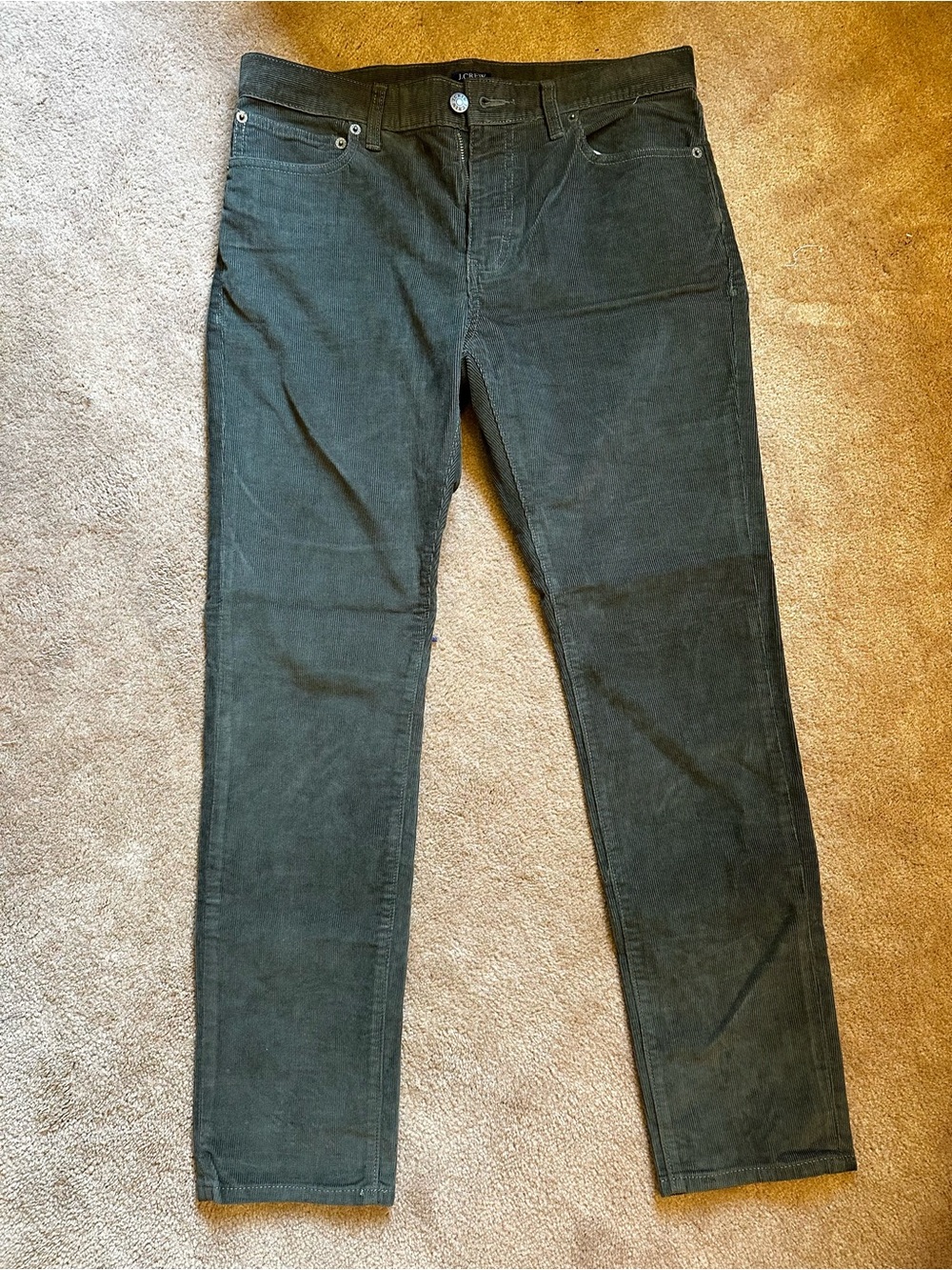 J. Crew Men’s Dark Green Corduroy Pants
